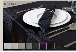 Nappe de table,Chemin de table,Serviette de table sur mesure,gamme RETRO 100% Polyester